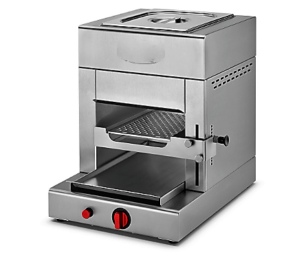Hochleistungs Gasgrill Gastro mit Warmhaltekammer für bis 850°C