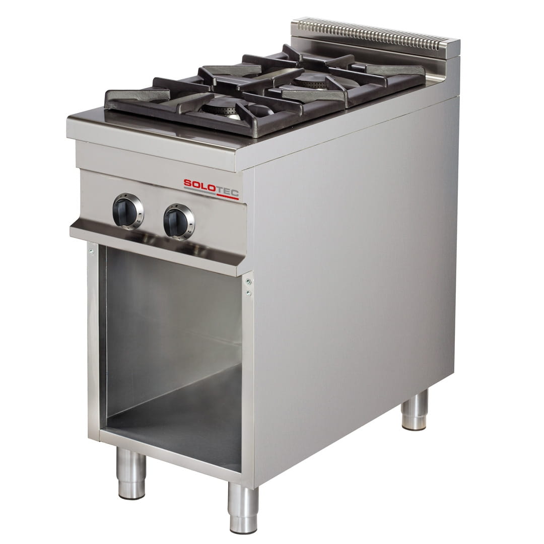 2-Flammen-Gasherd mit offenem Unterbau - SOLOTEC 900
