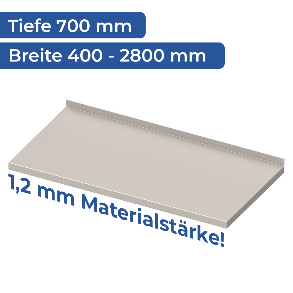 Arbeitsplatte Modulsystem, Tiefe 700 mm