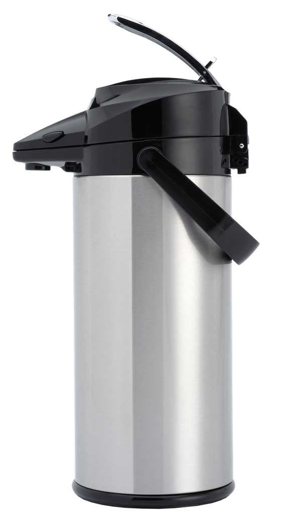 Pumpthermoskanne 2,1 Ltr. mit Hebel, Innenbehälter aus Glas