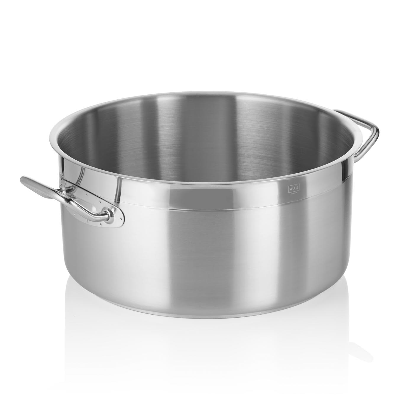 Bratentopf DeLuxe, Edelstahl, Sandwichboden, 24,0 Liter, flache Variante