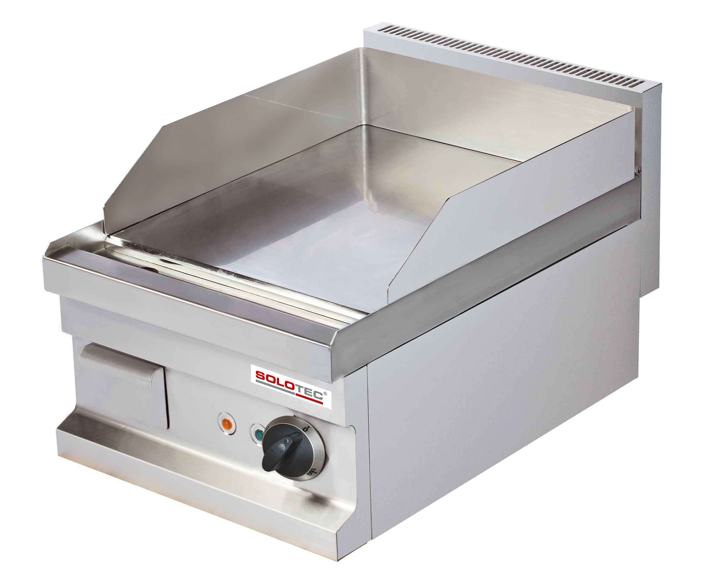 Gas Griddleplatte, glatt, hartverchromt, Geräteoberteil - SOLOTEC 600