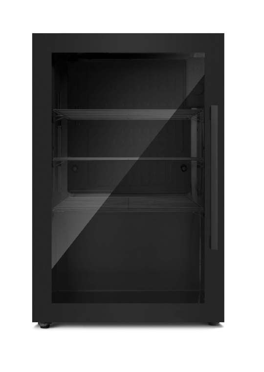 Outdoor Getränkekühlschrank, schwarz, +2°C bis +14°C, Türanschlag links