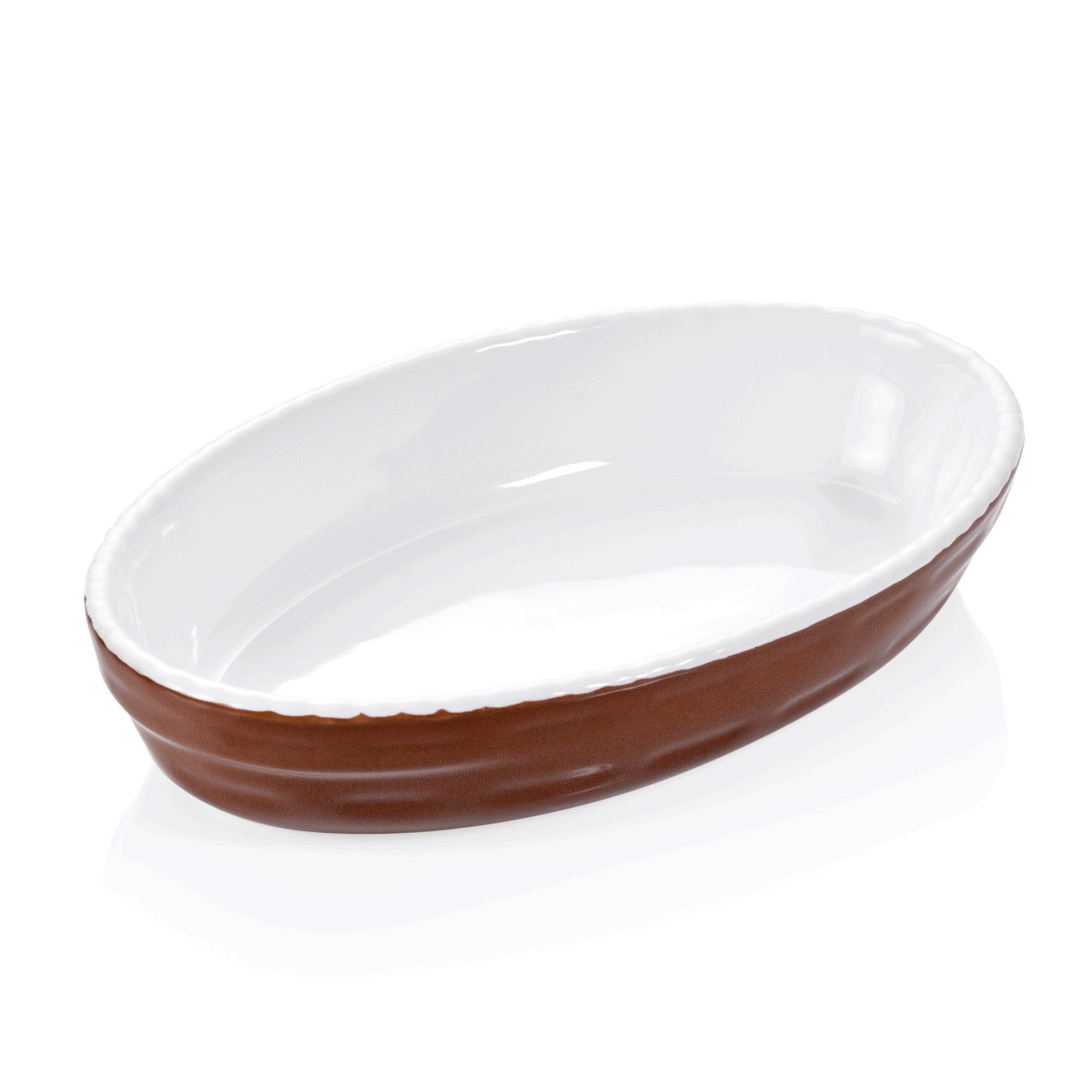 Backform, oval, braun, 22x13,5 cm