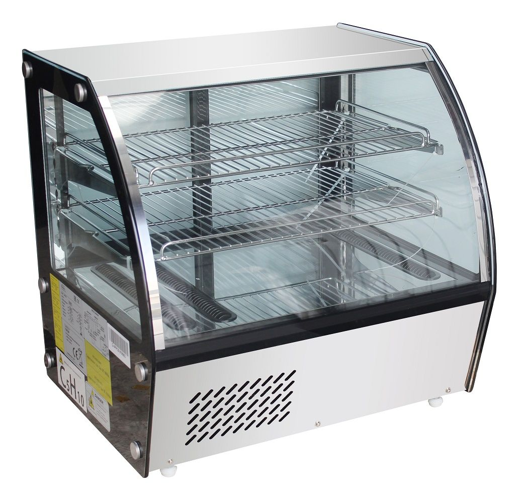 Kühlvitrine, +3 bis +8 °C, 100 Liter, Umluftkühlung
