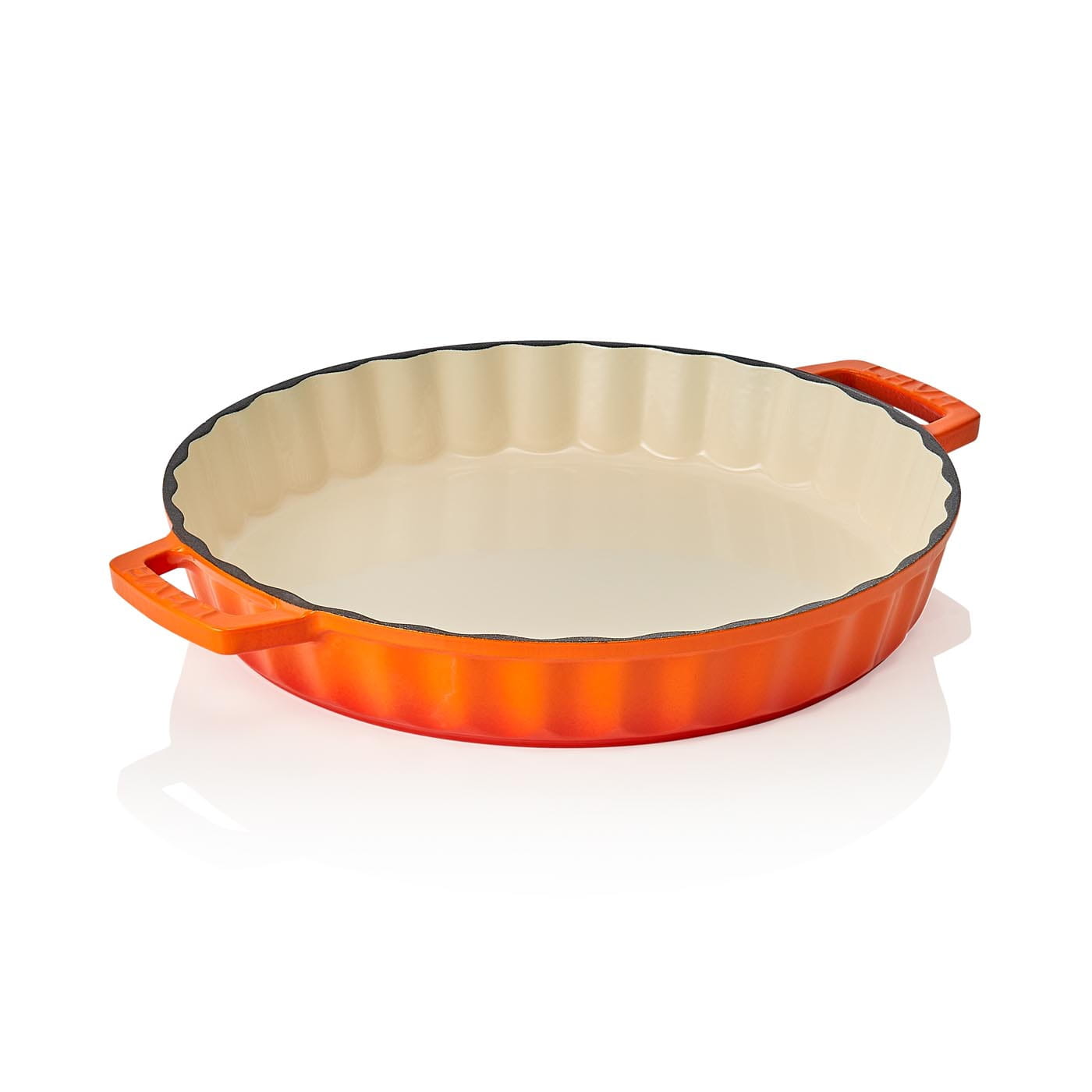 Bräter EisenStil, rund, emailliert, orange