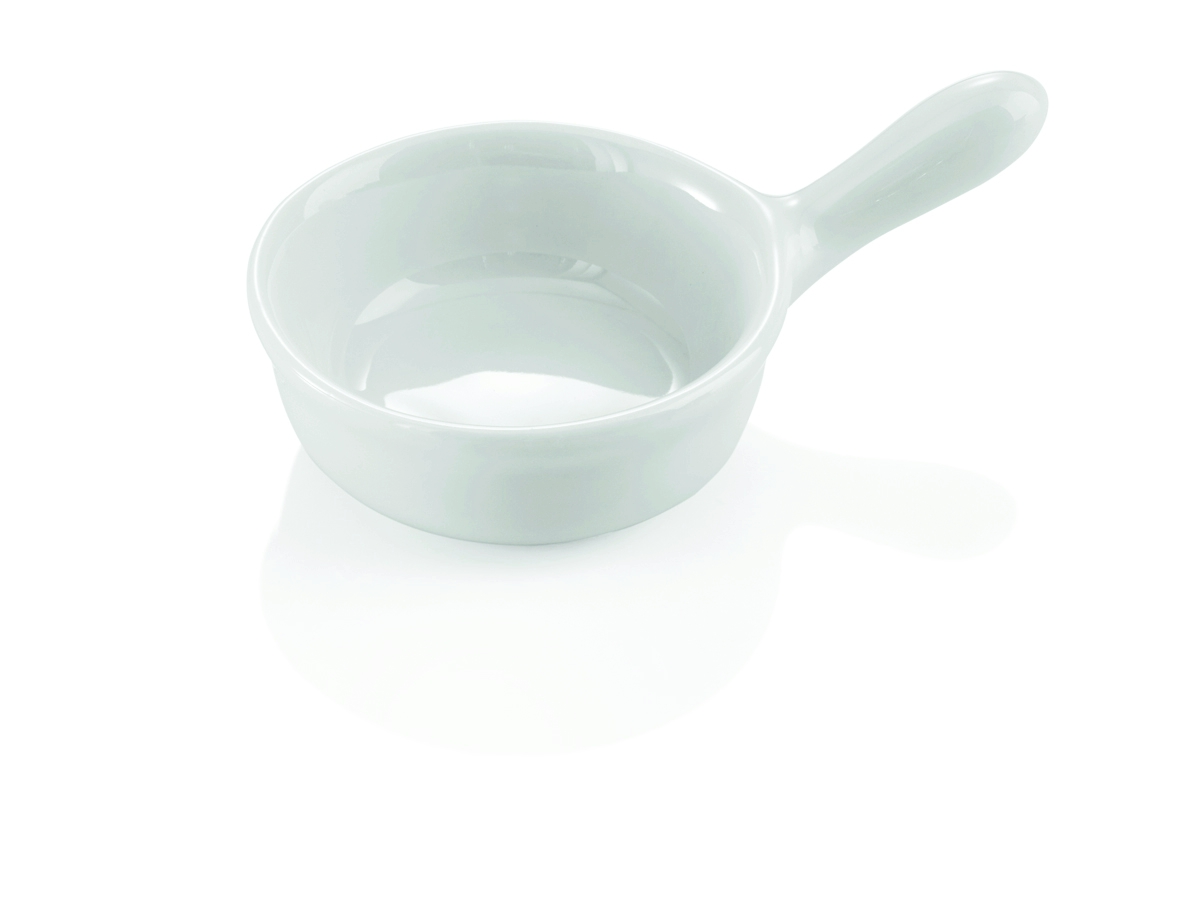 Mini Schälchen - Ø 6 cm - Porzellan - mit Stielgriff