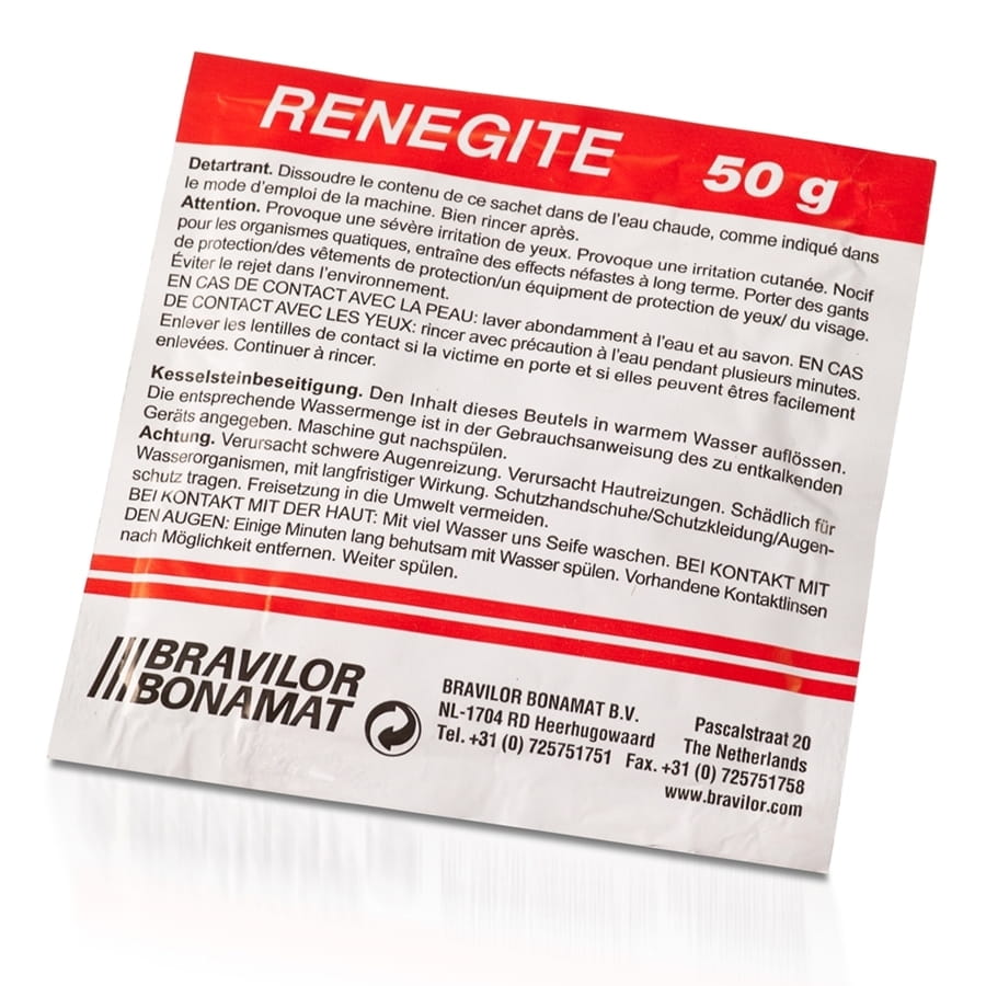 Entkalker/Renegite - Entkalkungsmittel, Renegite 1 Umkarton, 4 Karton á  15 Beutel zu 50 Gramm