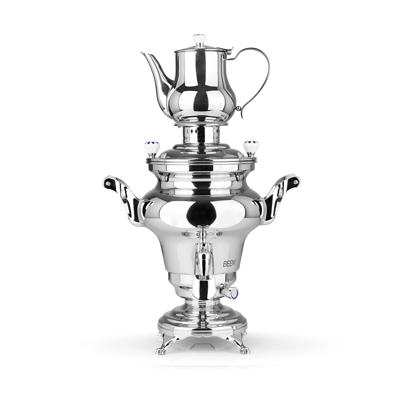 Samowar Rebecca+, 5 Liter Wasser, 1,3 Liter Teekanne, 1,8 kW