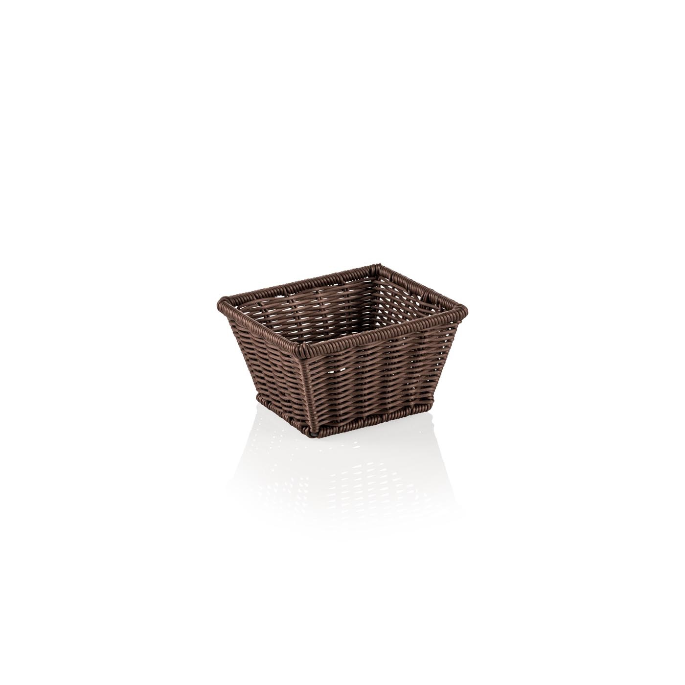 Korb GN 1/6, spülmaschinenfest, BPA-frei, 175 x 160 x 100 mm, dunkelbraun