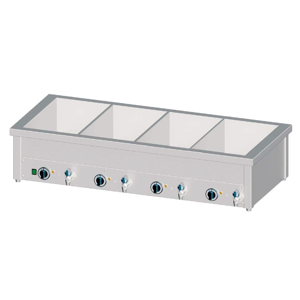 Bain-Marie Tischgerät mit getrennt regelbarem Becken, GN 4/1
