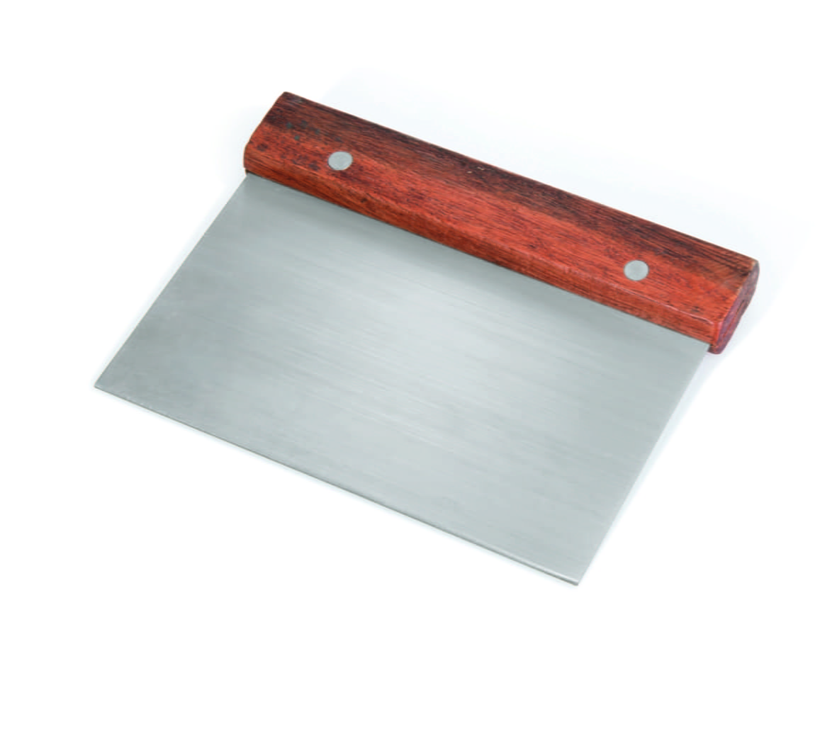 Teigschaber/Abstecher - Edelstahl - mit Holzgriff
