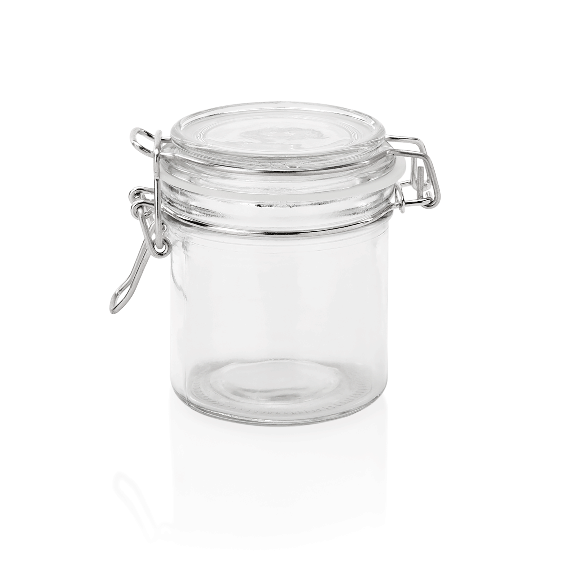 Bügelverschlussglas - Ø 8 cm - 0,30 Liter - Glas - Deckel mit Dichtung
