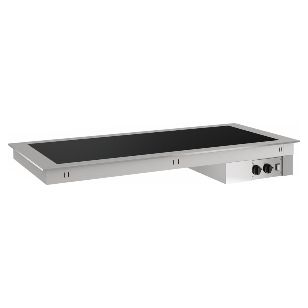 Einbau Warmhalteplatte GN 2/1, mit Glaskeramikfeld, Temperatur +30°C/ +120°C