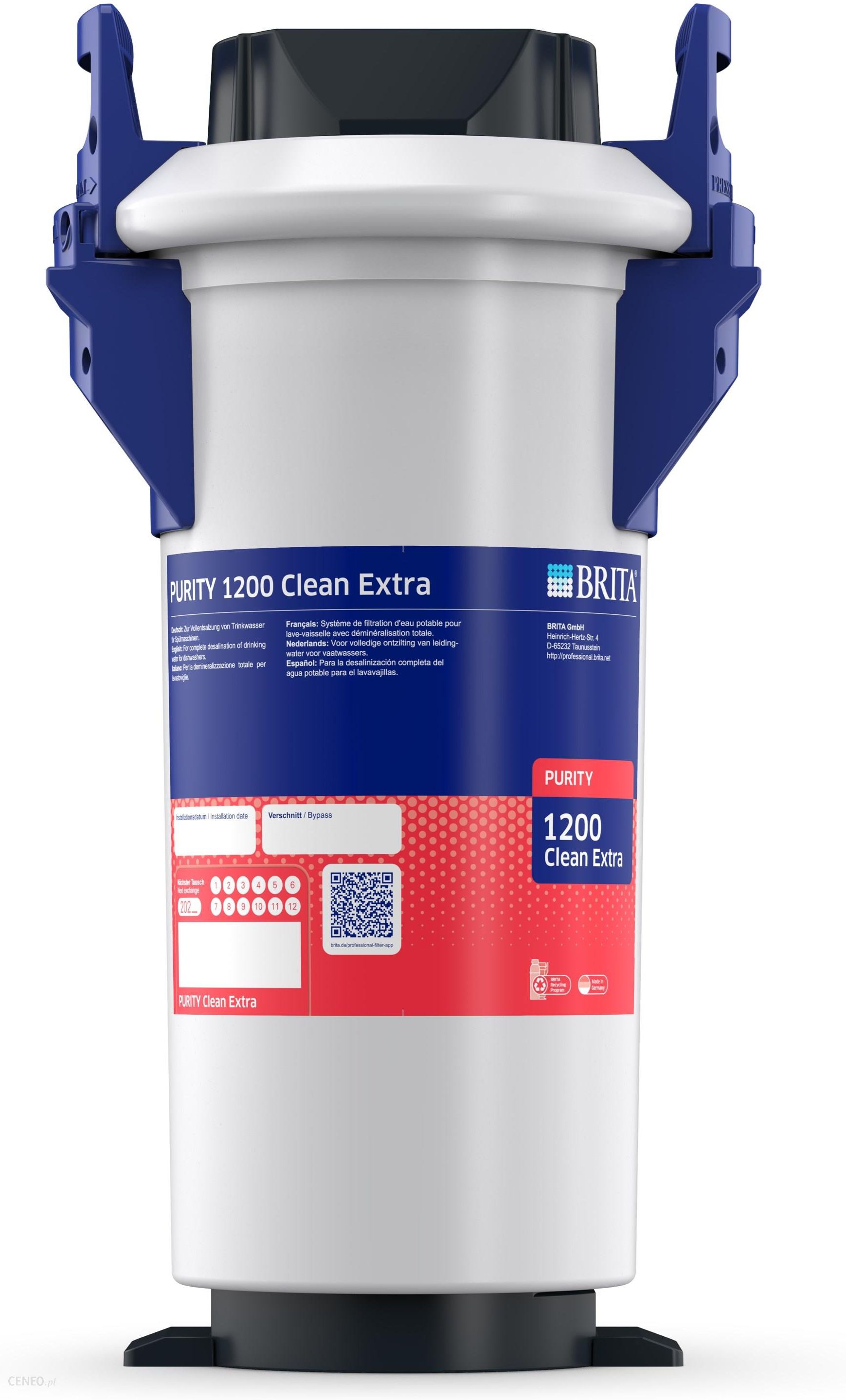 Wasserfilter Purity 1200 Clean Extra Vollentsalzung, Komplettsystem ideal für Gläser + Besteck