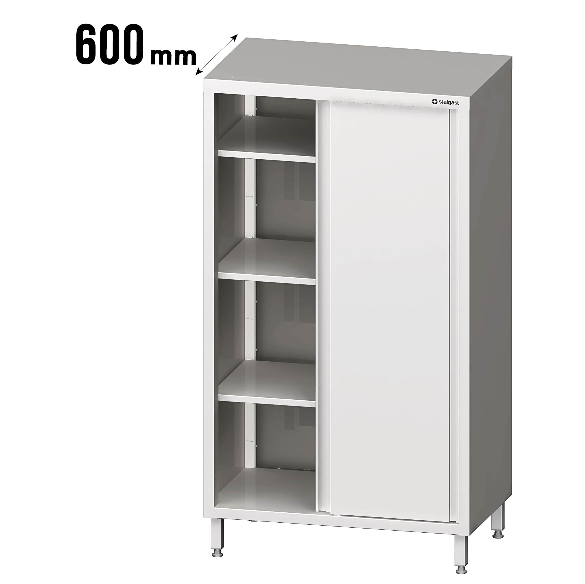 Hochschrank mit Schiebetüren, Tiefe 600mm