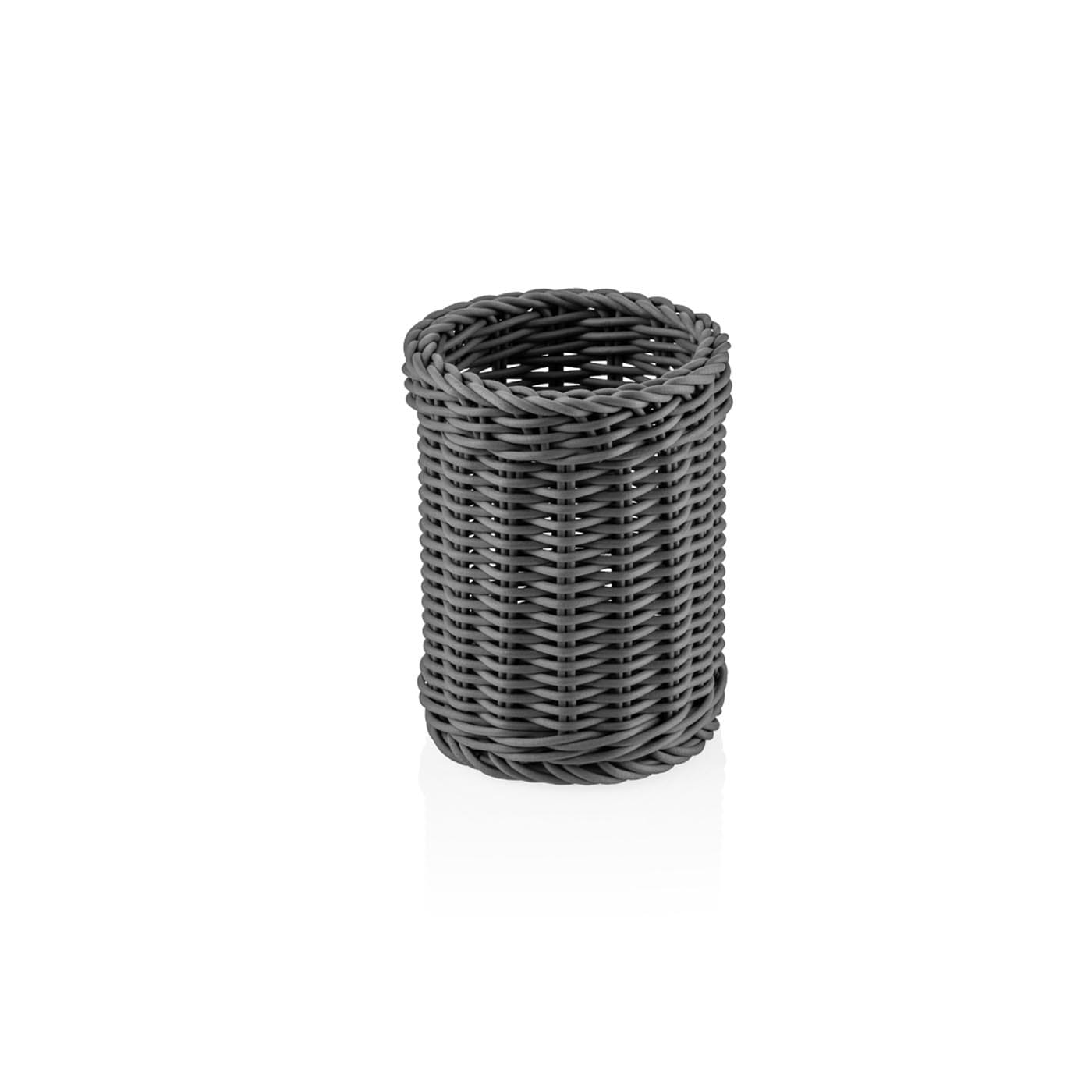 Besteckkorb, spülmaschinenfest, BPA-frei, Ø 120 x H 150 mm, grau