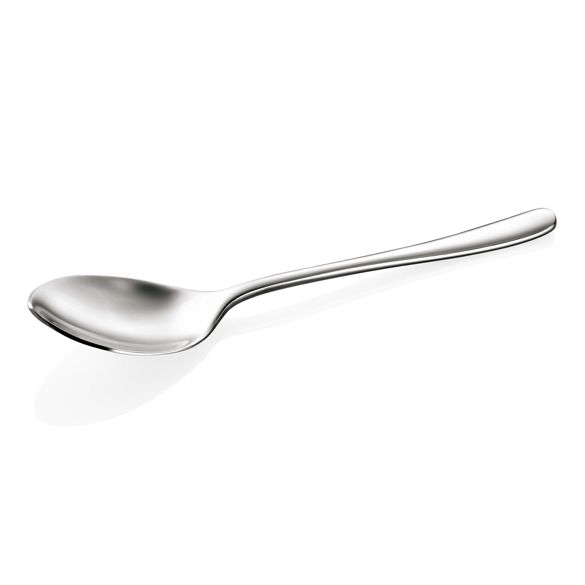 Menülöffel, Chrom-Nickelstahl, hochglanzpoliert, Serie Liselle, Länge 204 mm, Stärke 5 mm, Gewicht 7