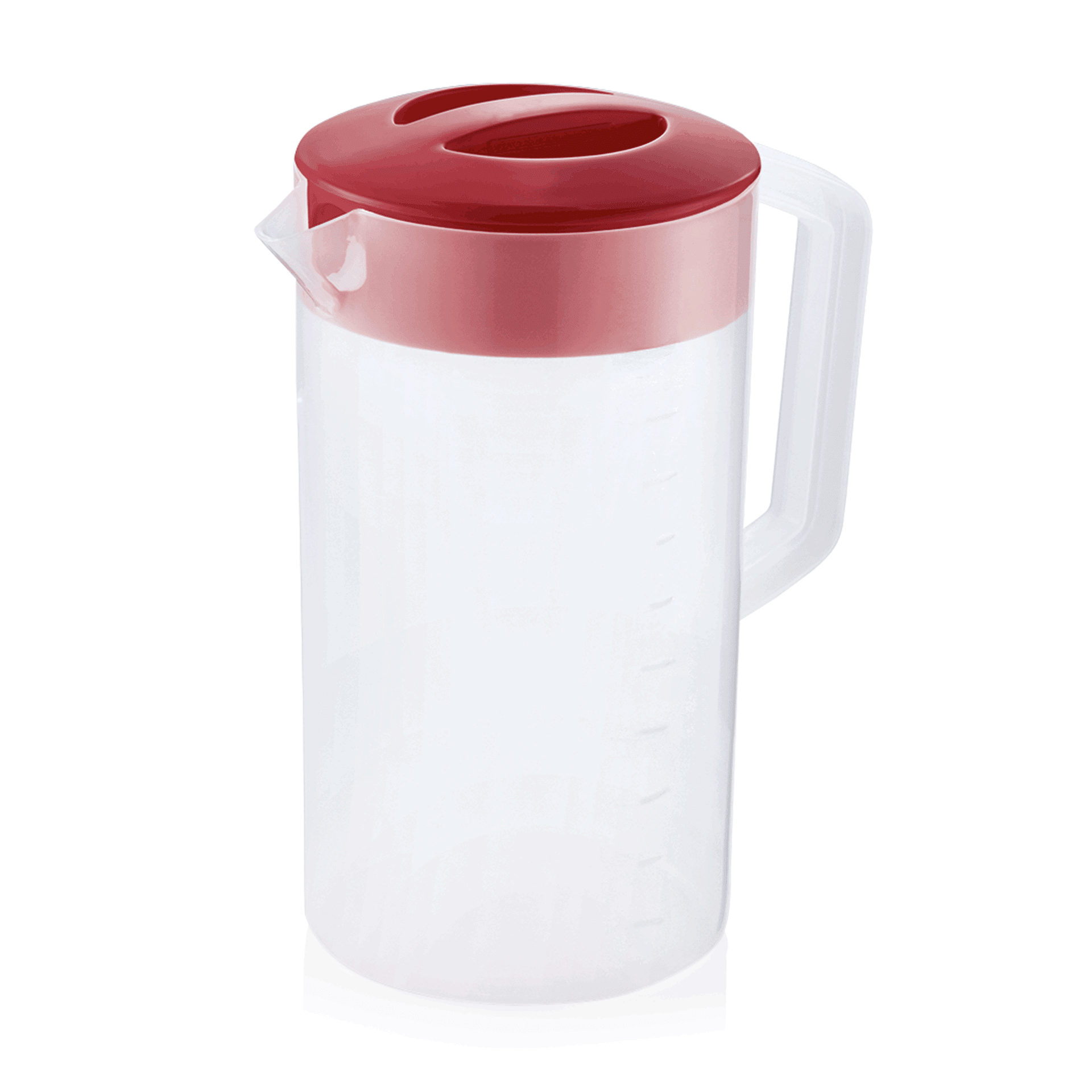 Messbecher mit rotem Deckel, 2,5 ltr.