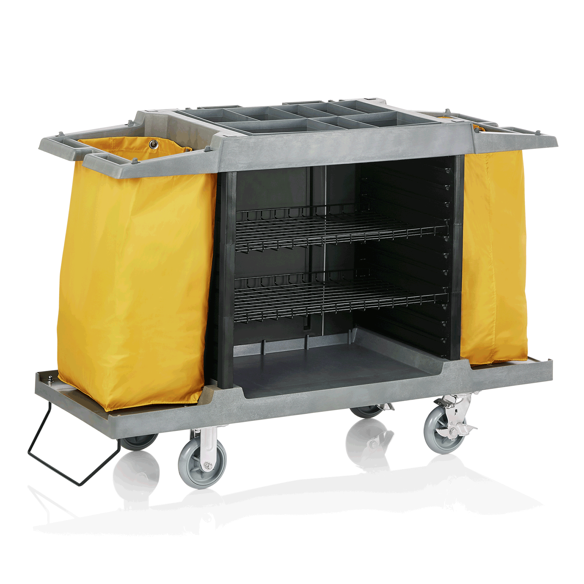 Wäschewagen, Kunststoff, grau