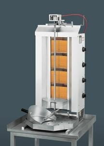 Gas Gyrosgrill & Dönergrill, 14,0 kW, Keramikplatten