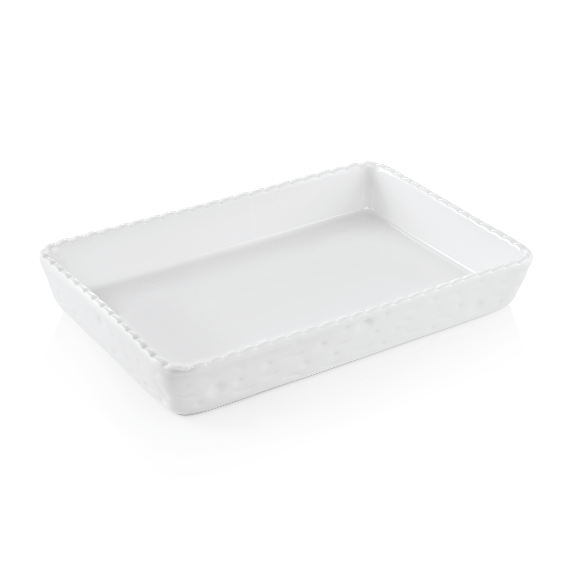 Porzellan Feinkostschale, weiß, 40x26 cm
