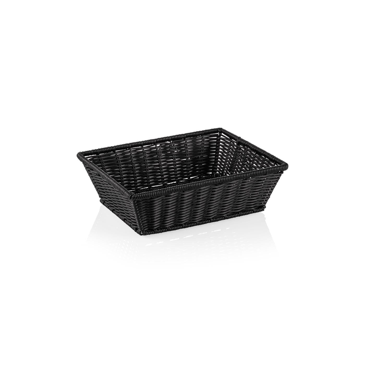 Korb GN 1/2, spülmaschinenfest, BPA-frei, 325 x 265 x 100 mm, schwarz