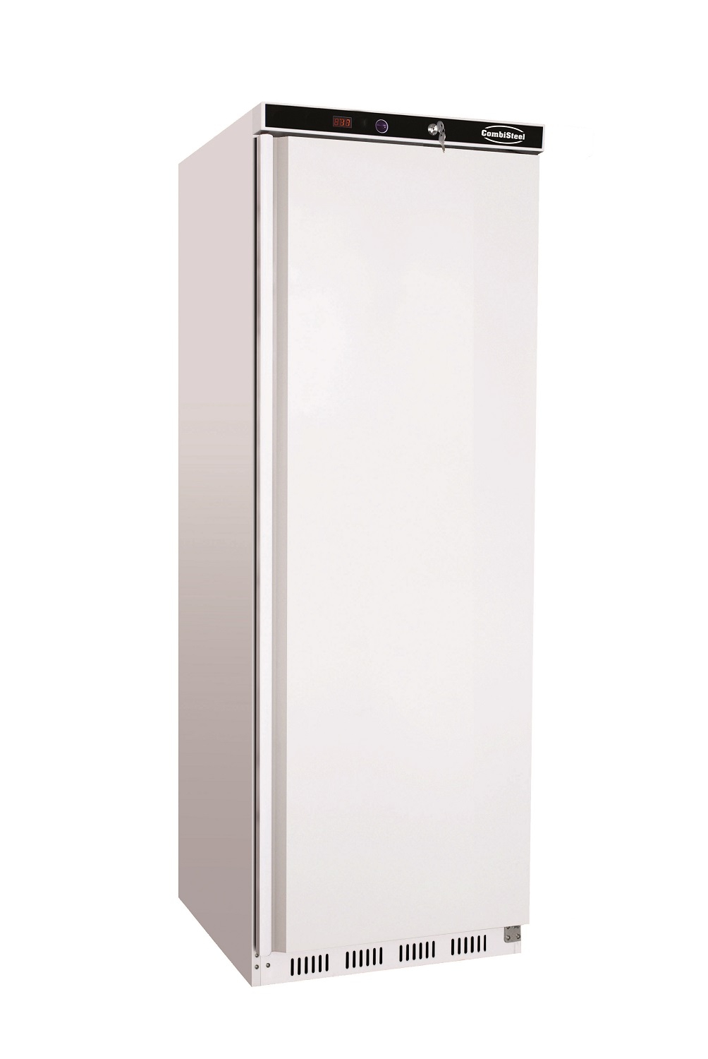 Gewerbe-Kühlschrank, weiß, freistehend, 570 Liter, +2 bis +8 °C, abschließbar
