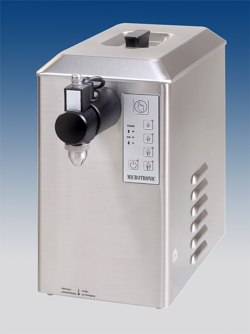 Sahnemaschine 2 Liter, Leistung ca. 90 Liter Sahne/ h, Reinigungsautomatik, vollelektronische Temper