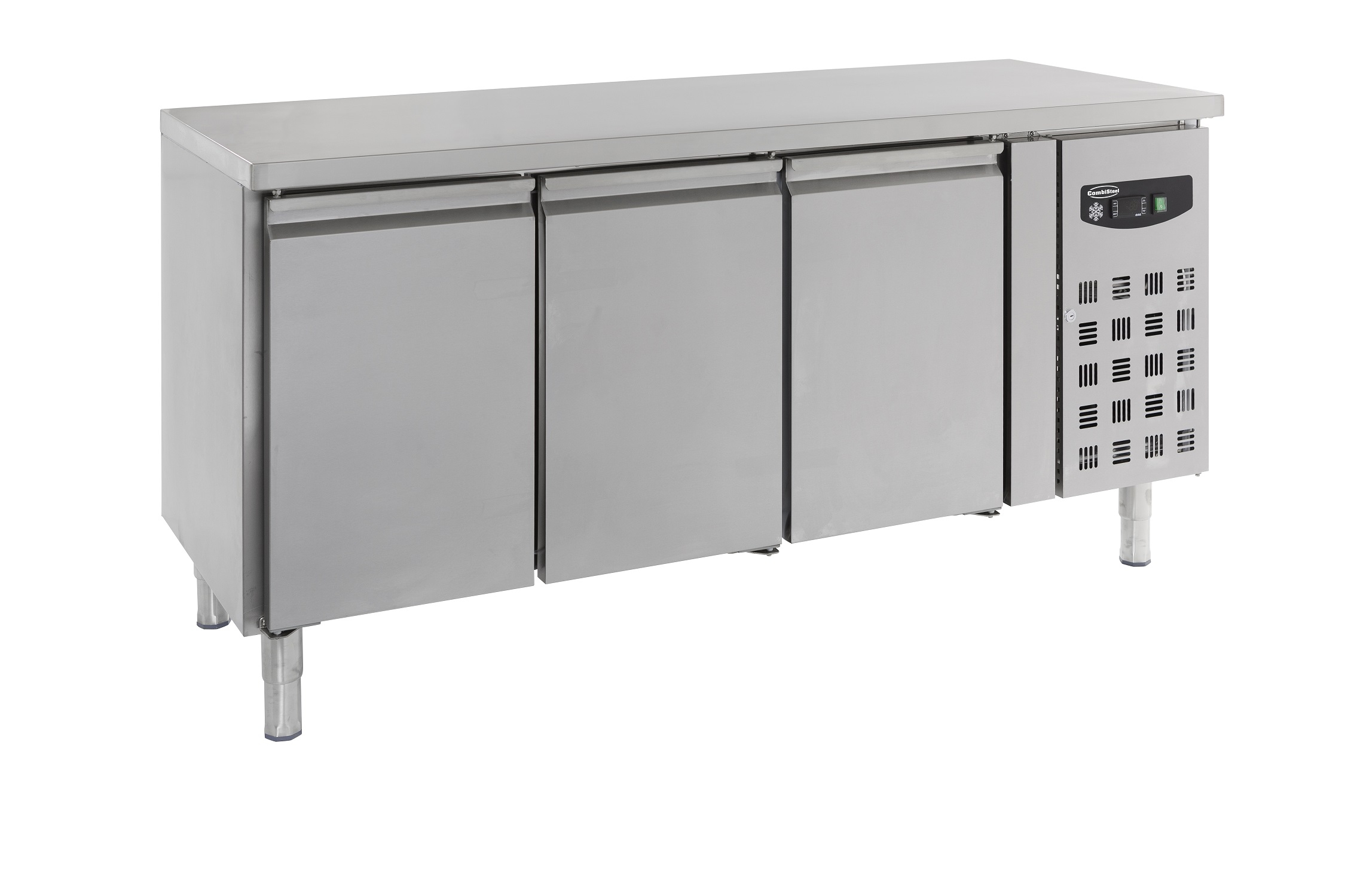 Kühltisch, 386 Liter, +2 bis +8 °C, Edelstahl, Umluftkühlung, automatische Abtauung